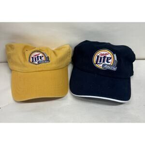 2 Miller Lite Racing Jersey Shore Hats NEW